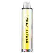 Hyola Pro Max 8000 Prefilled Pod Kit in Banana Ice – rechargeable disposable-style pod kit with 650mAh battery, prefilled 2ml pods, and up to 8000 puffs in sweet Banana Ice flavour.